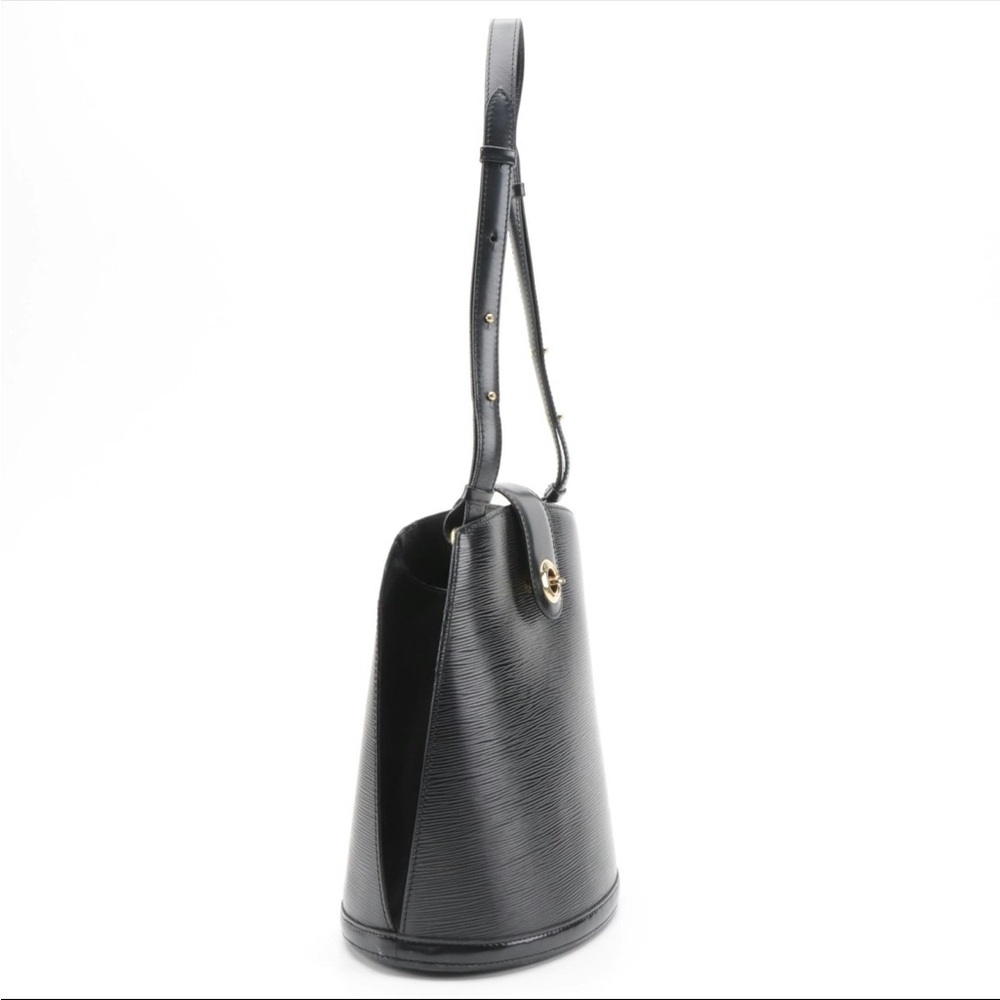 Louis Vuitton Cluny Bag in Black EPI Leather and Smooth Leather Trim - Picture 4 of 16